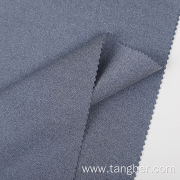 melange cationic polyester interlock scuba knit fabric